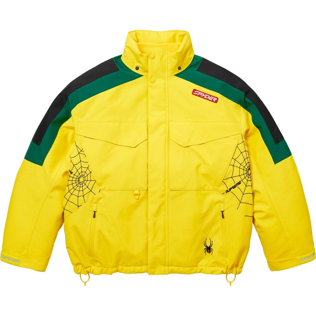 Details on Supreme Spyder Technical Jacket Yellow from fall winter
                                                    2024 (Price is $598)