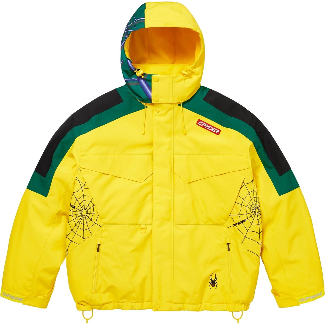 Details on Supreme Spyder Technical Jacket Yellow from fall winter
                                                    2024 (Price is $598)