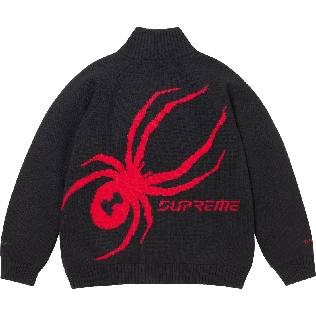 Details on Supreme  Spyder WINDSTOPPER Zip Up Sweater Black from fall winter
                                                    2024 (Price is $348)