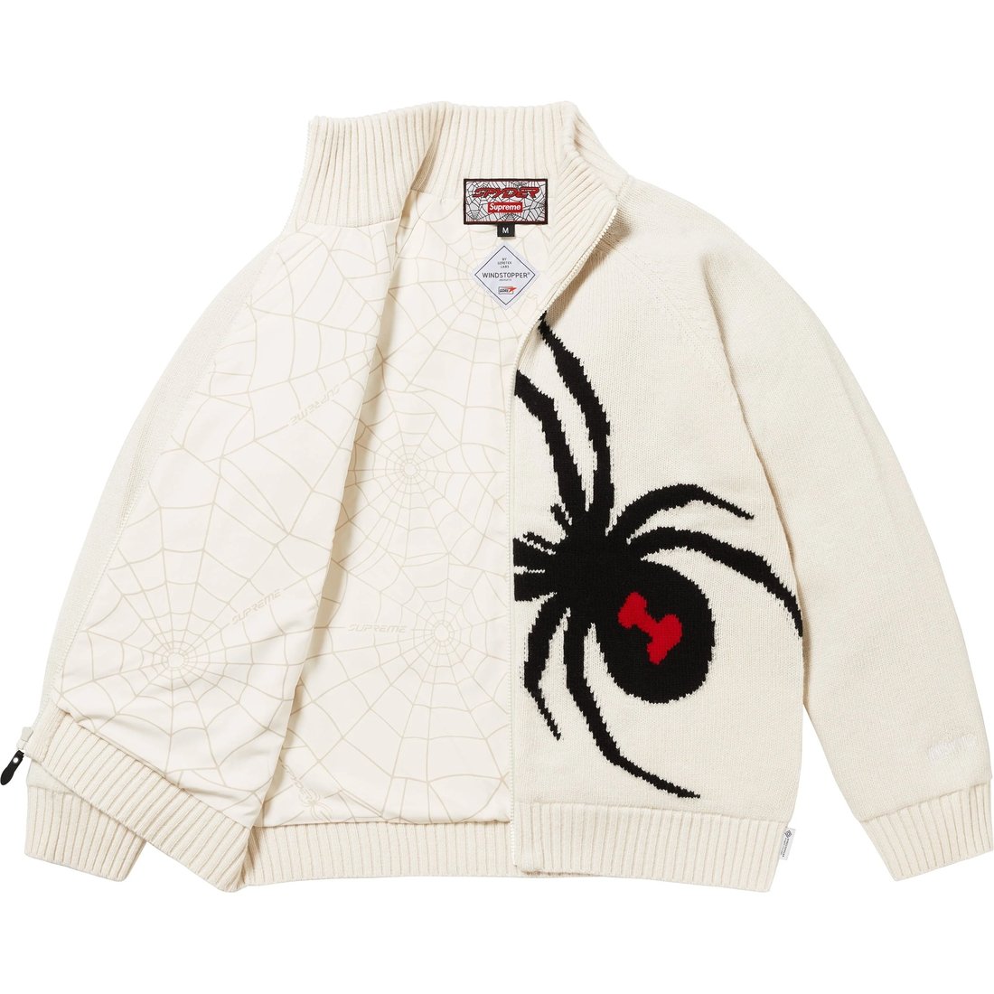 Details on Supreme  Spyder WINDSTOPPER Zip Up Sweater Stone from fall winter
                                                    2024 (Price is $348)