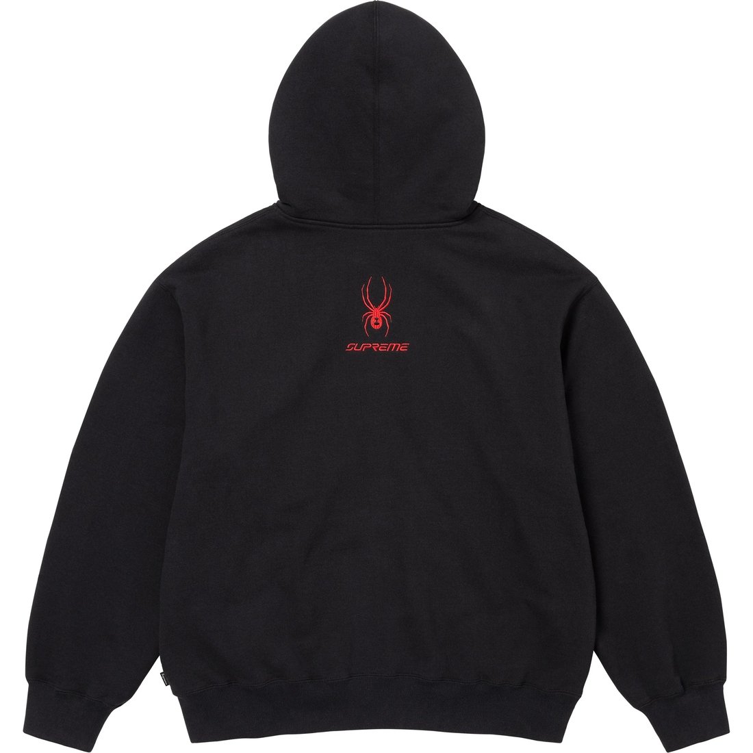 Details on Supreme Spyder Zip Up Hooded Sweatshirt Black from fall winter
                                                    2024 (Price is $168)