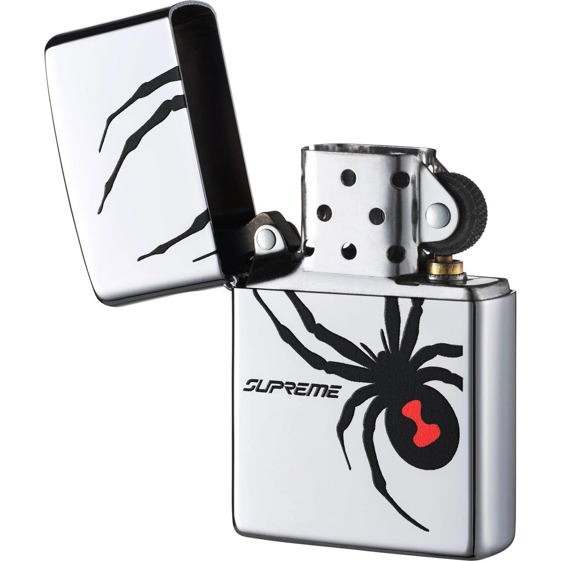 Details on Supreme Spyder Zippo Silver from fall winter
                                                    2024 (Price is $58)