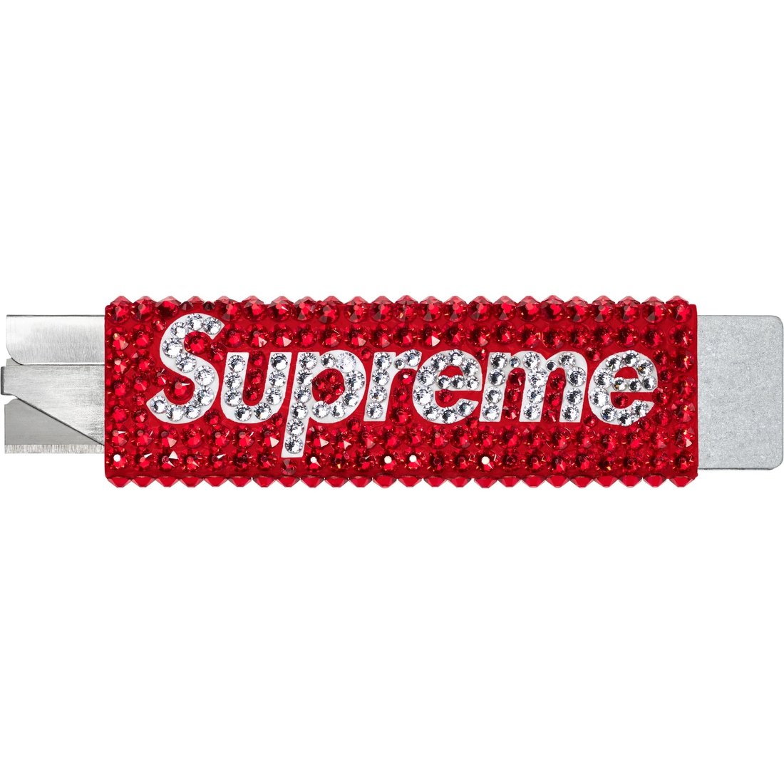 Details on Supreme Swarovski Crystal Box Cutter Red from fall winter
                                                    2024 (Price is $288)