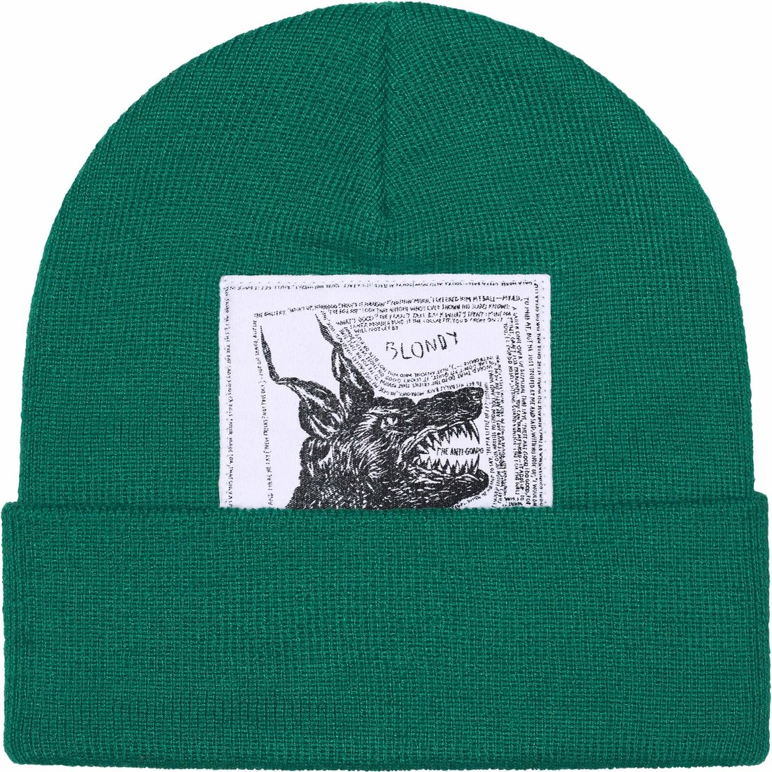 Details on Supreme The North Face Beanie Green from fall winter
                                                    2024 (Price is $44)