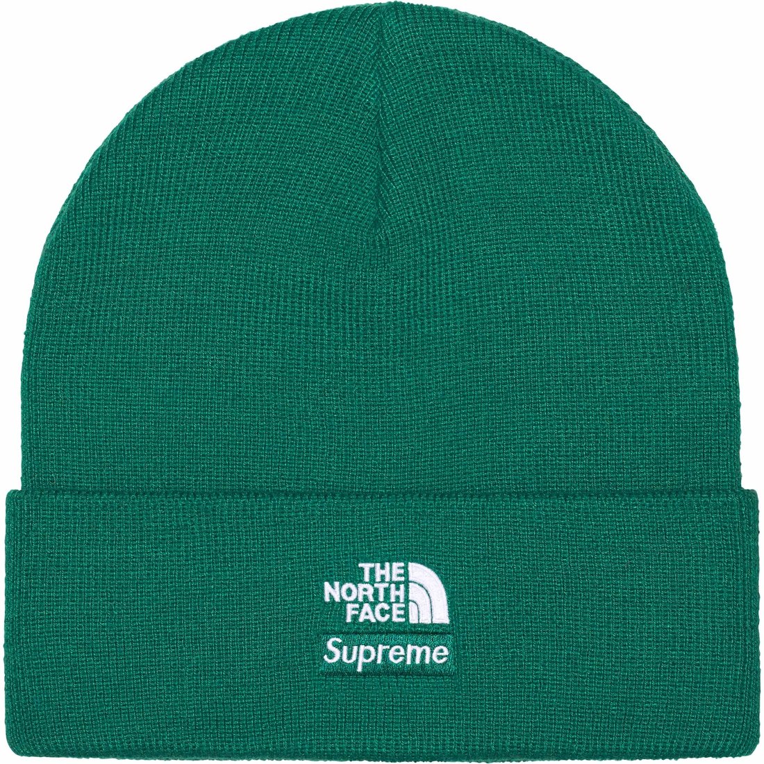 Details on Supreme The North Face Beanie Green from fall winter
                                                    2024 (Price is $44)