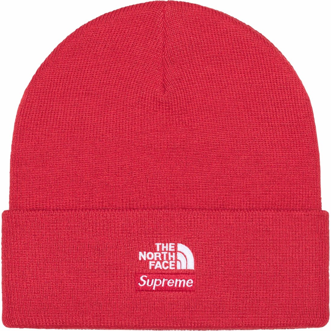 Details on Supreme The North Face Beanie Red from fall winter
                                                    2024 (Price is $44)