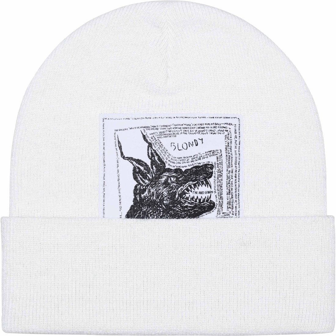 Details on Supreme The North Face Beanie White from fall winter
                                                    2024 (Price is $44)