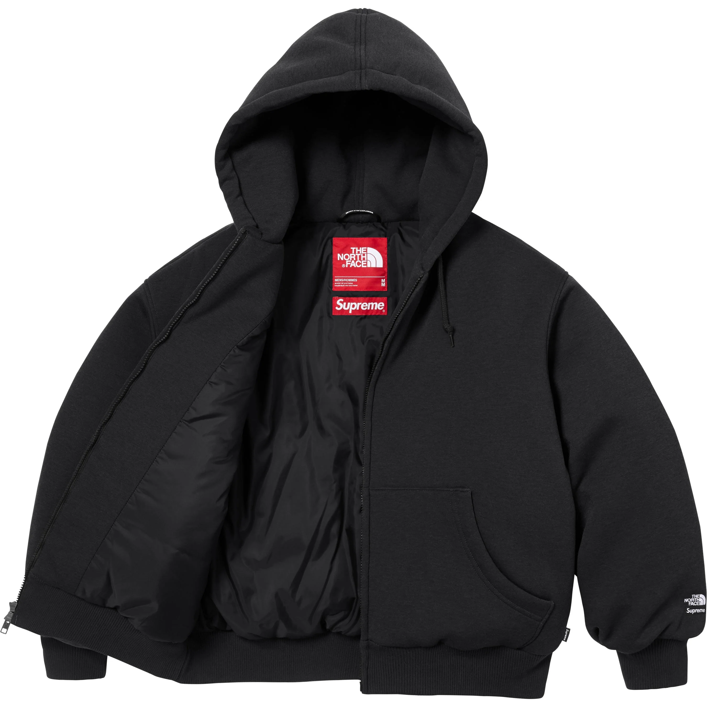 The North Face Down Zip Up Hooded Sweatshirt - fall winter 2024 - Supreme