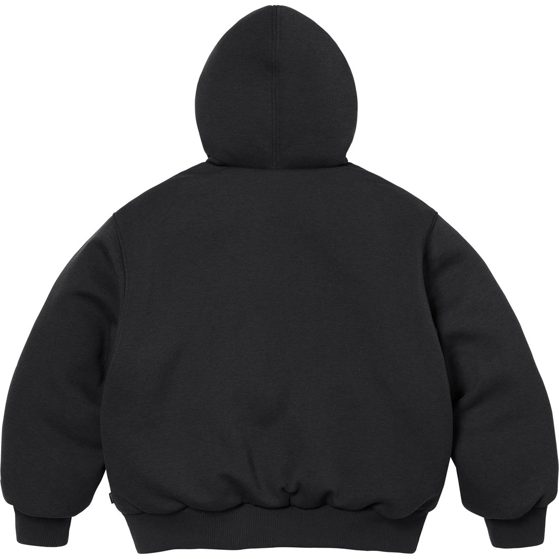 Details on Supreme The North Face Down Zip Up Hooded Sweatshirt Black from fall winter
                                                    2024 (Price is $298)