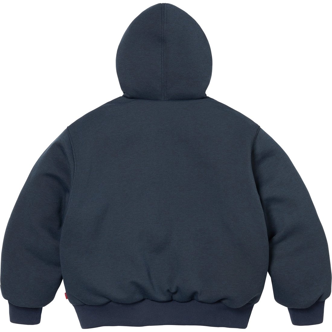 Details on Supreme The North Face Down Zip Up Hooded Sweatshirt Navy from fall winter
                                                    2024 (Price is $298)