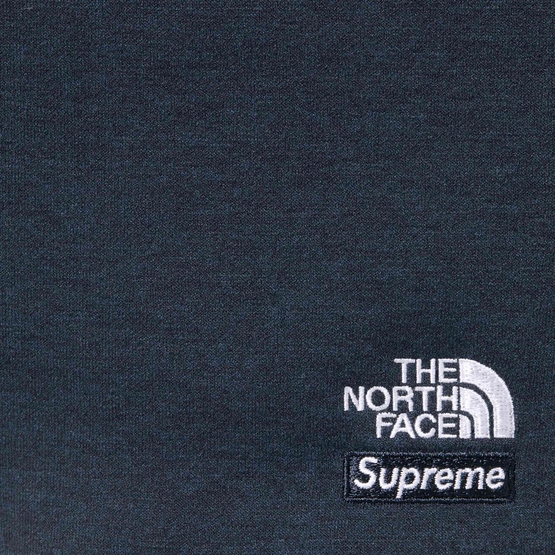 Details on Supreme The North Face Down Zip Up Hooded Sweatshirt Navy from fall winter
                                                    2024 (Price is $298)