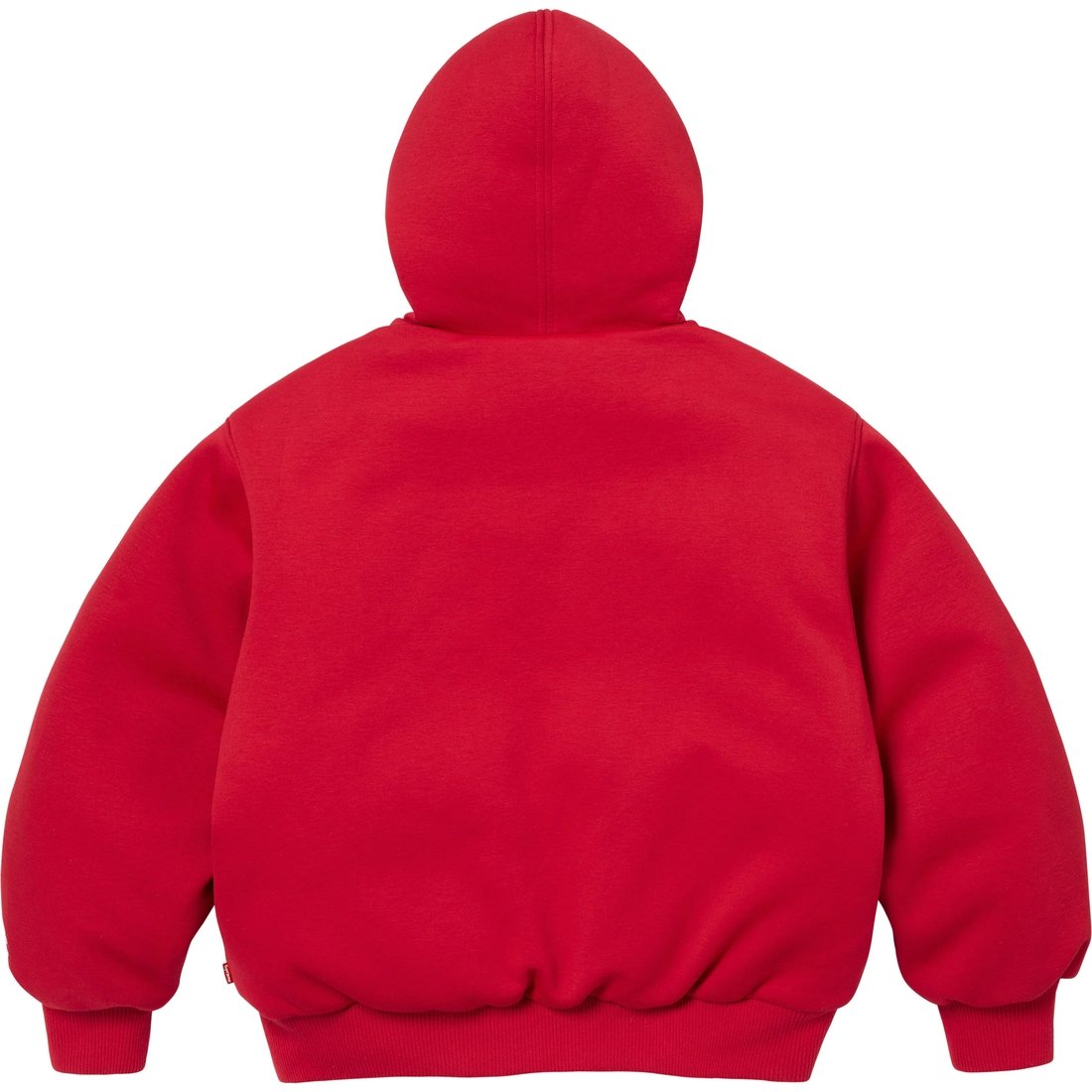 Details on Supreme The North Face Down Zip Up Hooded Sweatshirt Red from fall winter
                                                    2024 (Price is $298)