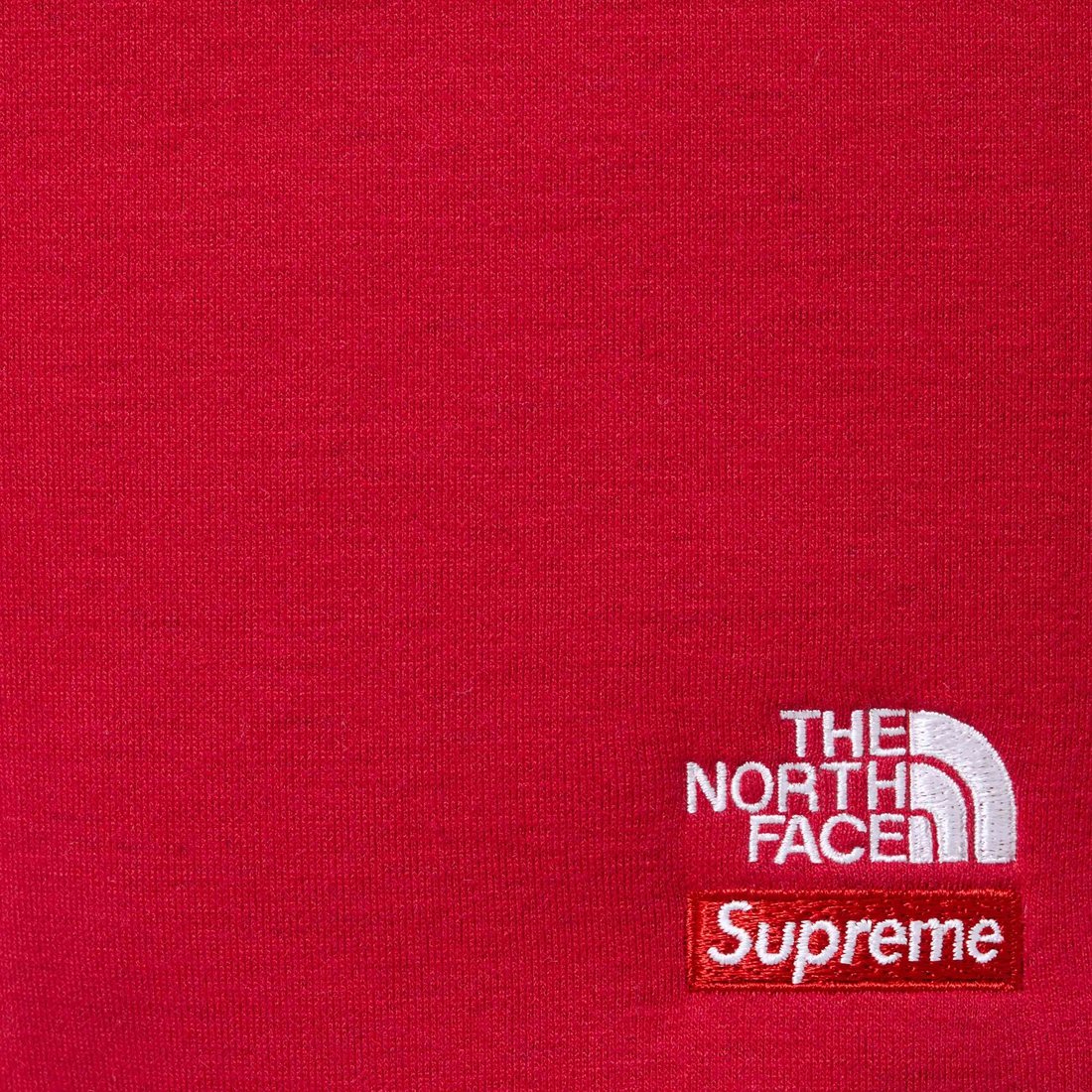 Details on Supreme The North Face Down Zip Up Hooded Sweatshirt Red from fall winter
                                                    2024 (Price is $298)