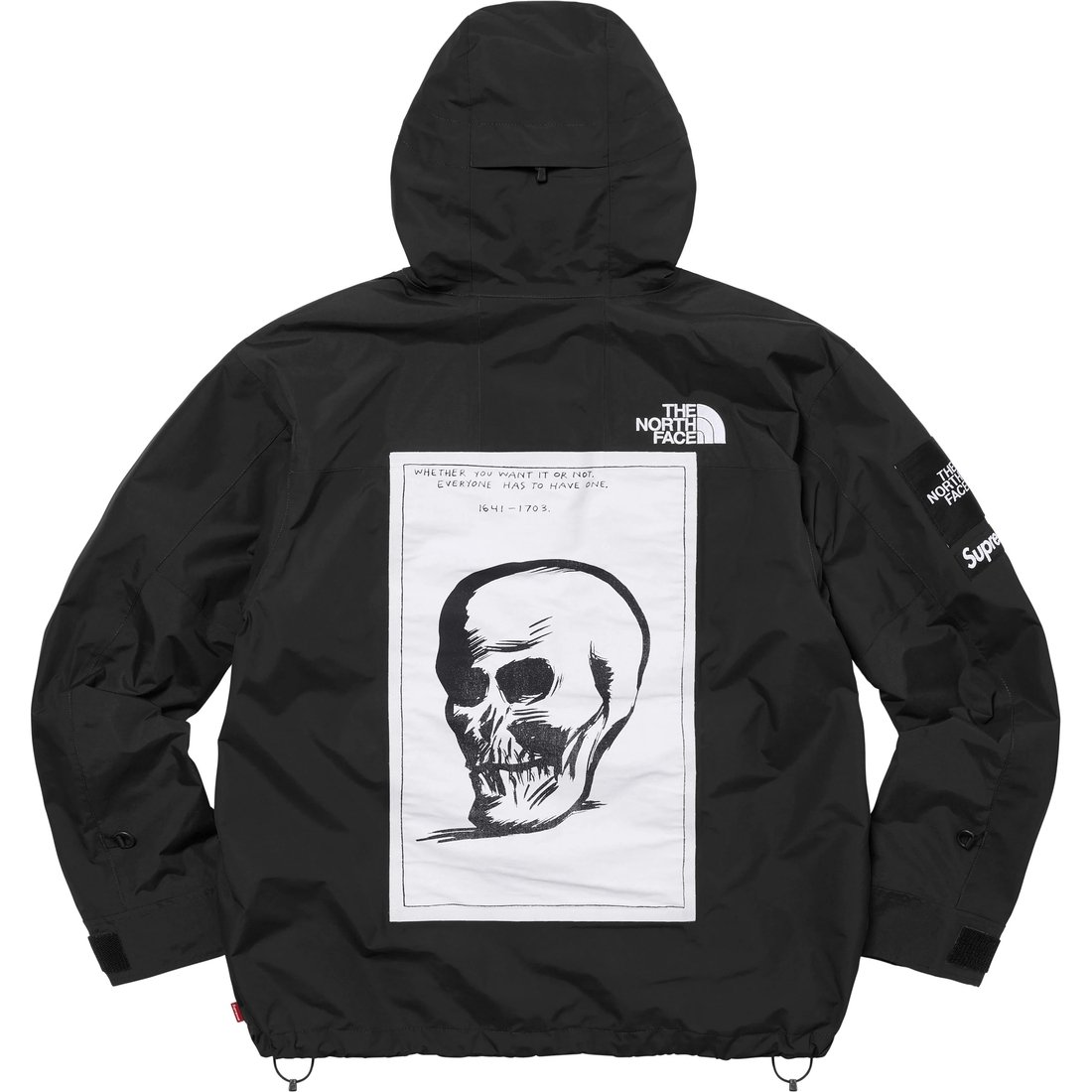 Details on Supreme The North Face Mountain Jacket Black from fall winter
                                                    2024 (Price is $438)