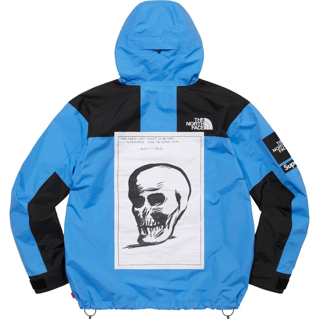 Details on Supreme The North Face Mountain Jacket Blue from fall winter
                                                    2024 (Price is $438)