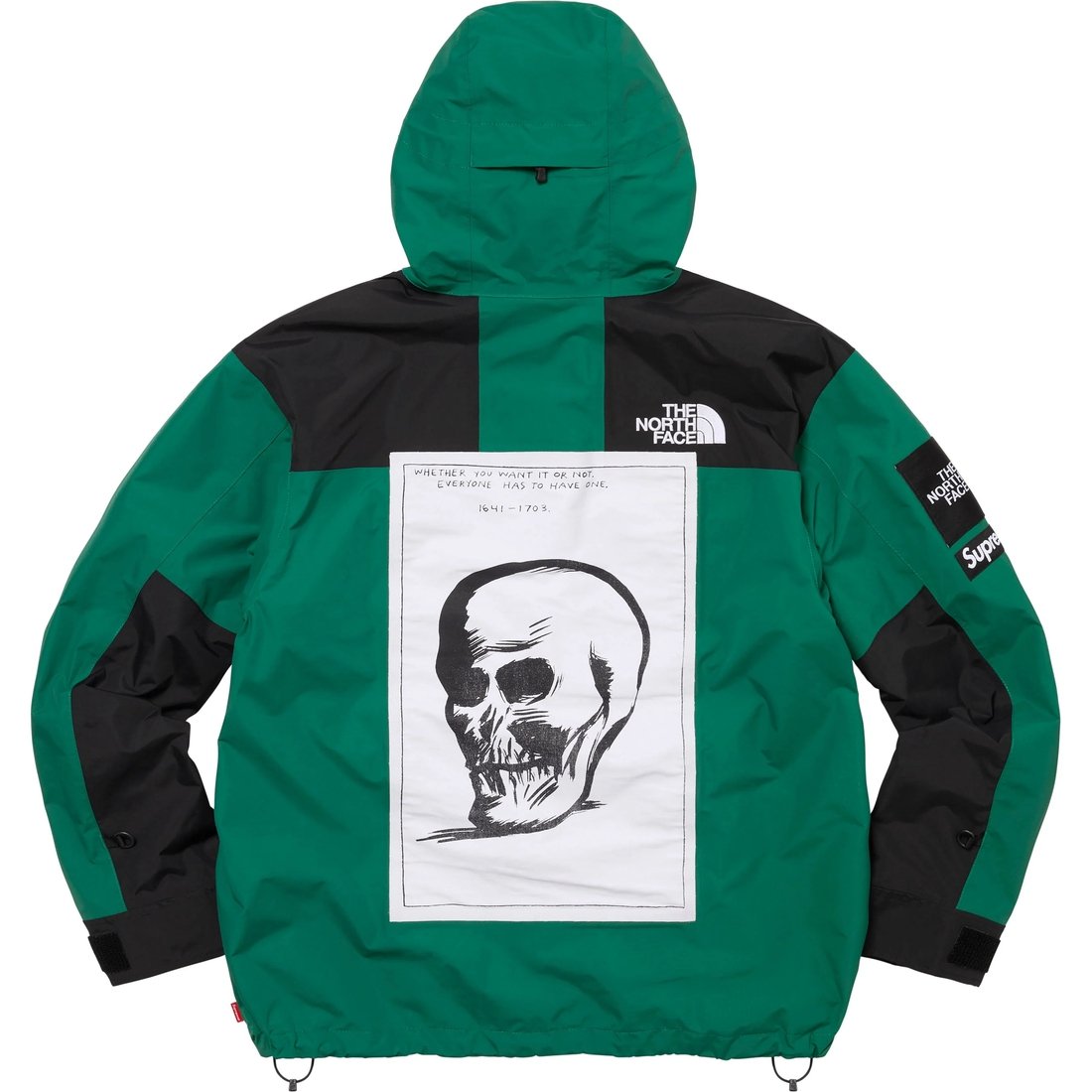 Details on Supreme The North Face Mountain Jacket Green from fall winter
                                                    2024 (Price is $438)