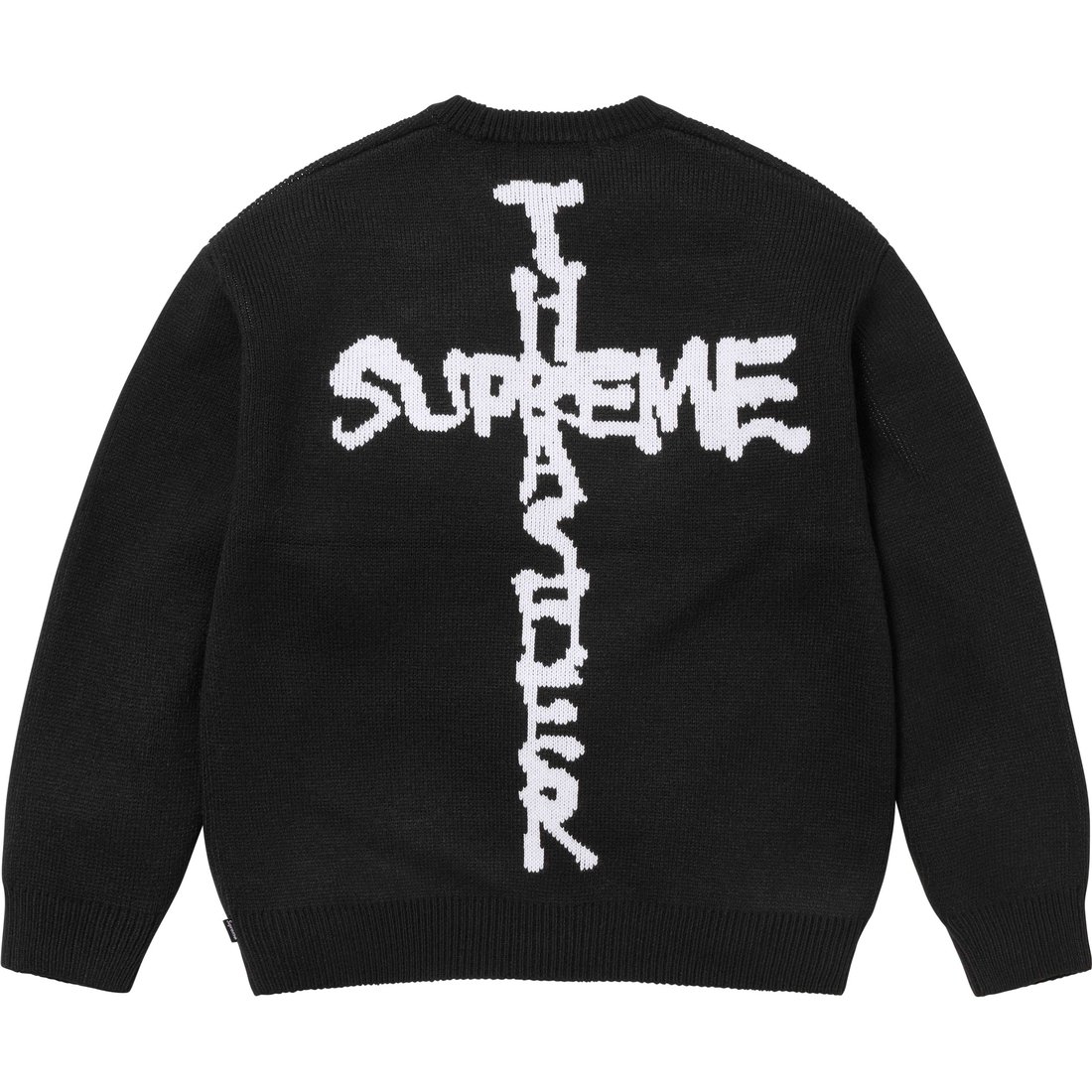 Details on Supreme Thrasher Sweater Black from fall winter
                                                    2024 (Price is $168)