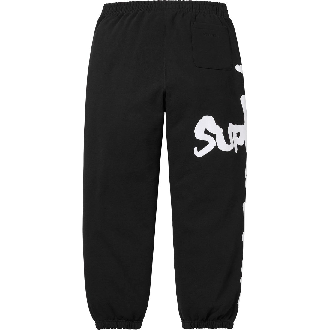 Details on Supreme Thrasher Sweatpant Black from fall winter
                                                    2024 (Price is $158)