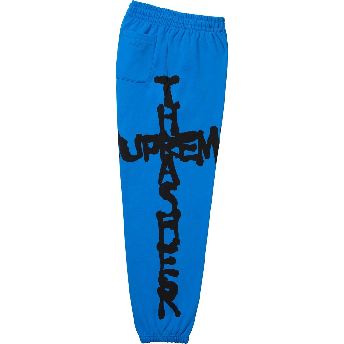 Details on Supreme Thrasher Sweatpant Bright Blue from fall winter
                                                    2024 (Price is $158)