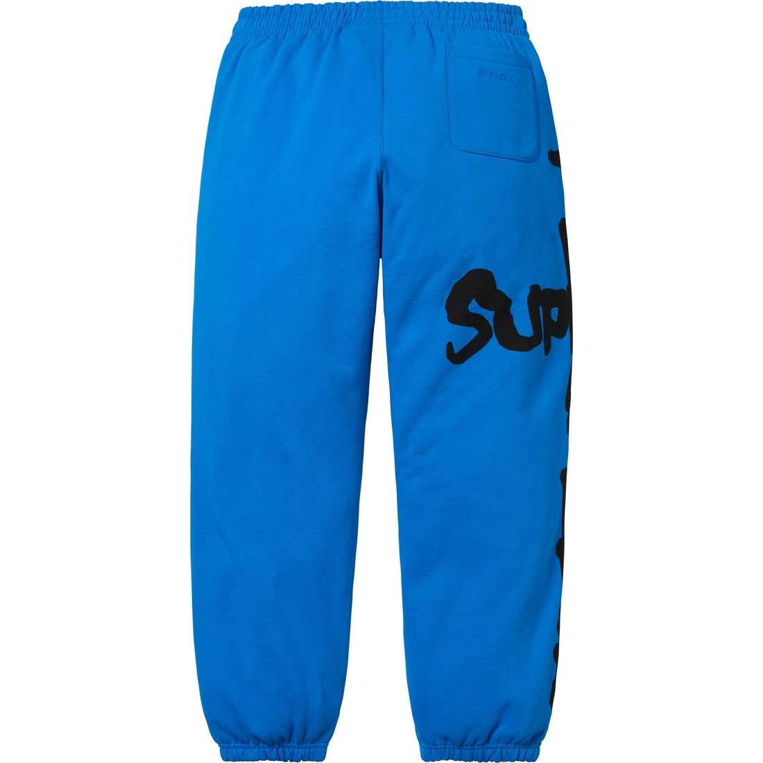 Details on Supreme Thrasher Sweatpant Bright Blue from fall winter
                                                    2024 (Price is $158)