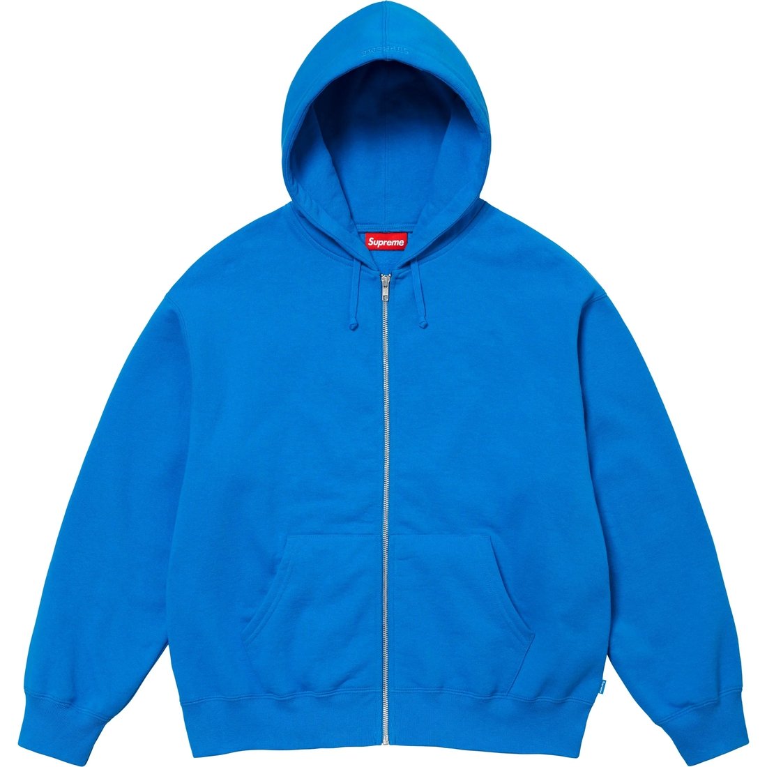 Details on Supreme Thrasher Zip Up Hooded Sweatshirt Bright Blue from fall winter
                                                    2024 (Price is $178)