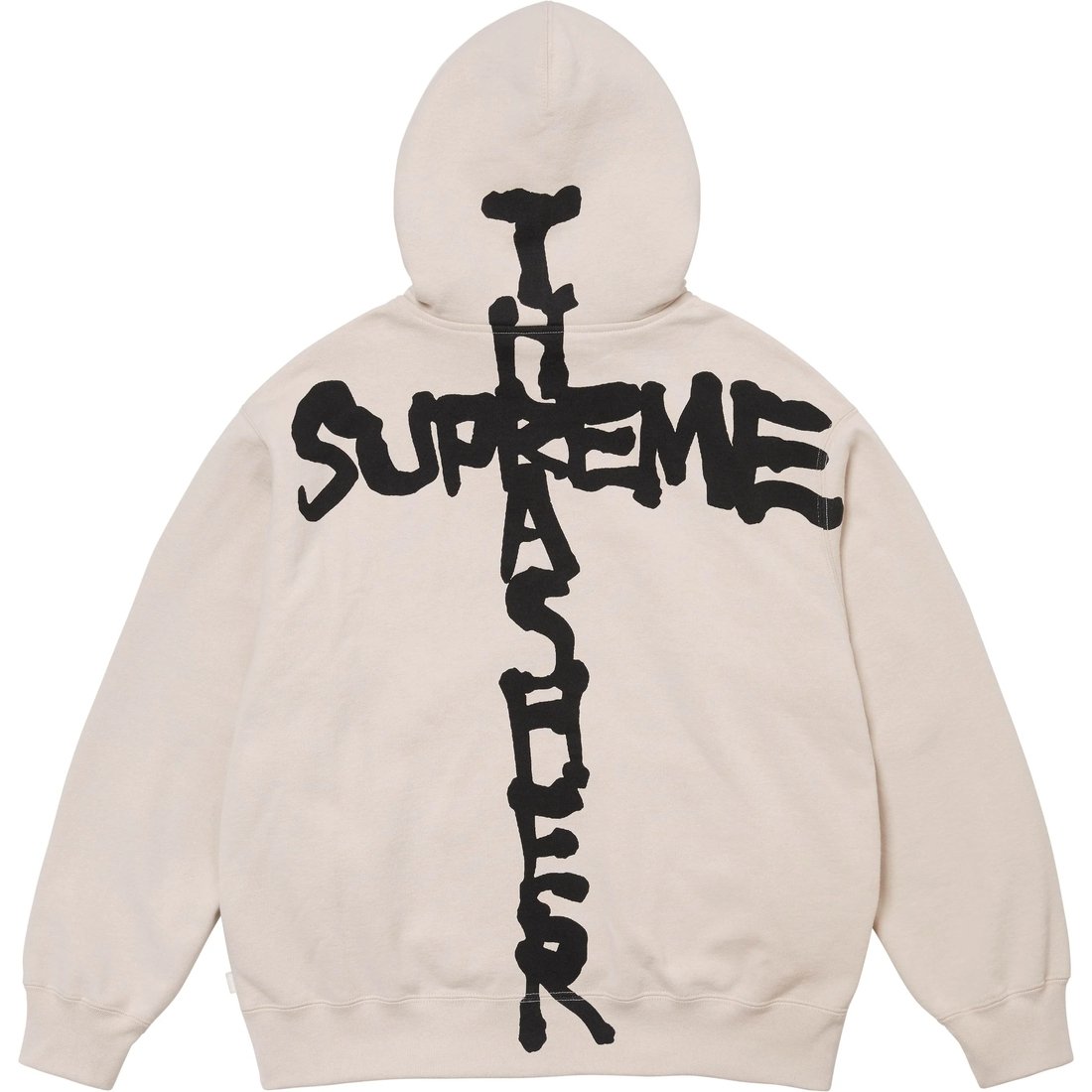 Details on Supreme Thrasher Zip Up Hooded Sweatshirt Stone from fall winter
                                                    2024 (Price is $178)