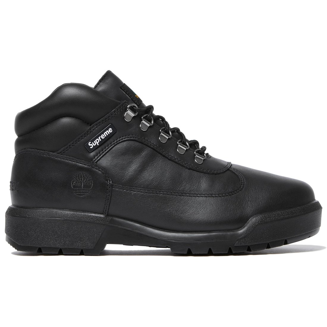 Details on Supreme Timberland Field Boot Black from fall winter
                                                    2024 (Price is $218)