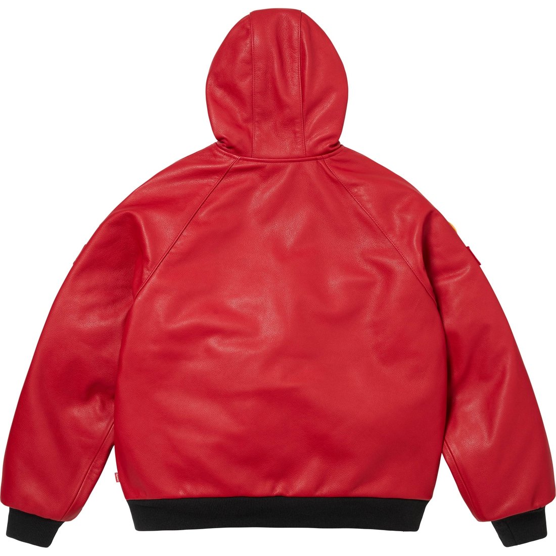 Details on Supreme Vanson Leathers Hooded Work Jacket Red from fall winter
                                                    2024 (Price is $1198)