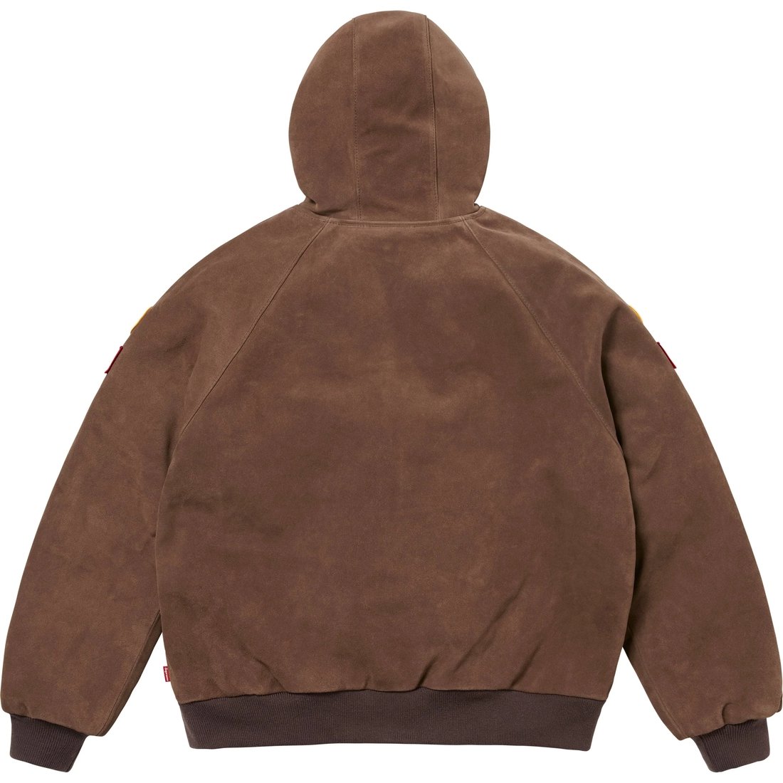 Details on Supreme Vanson Leathers Hooded Work Jacket Suede from fall winter
                                                    2024 (Price is $1198)