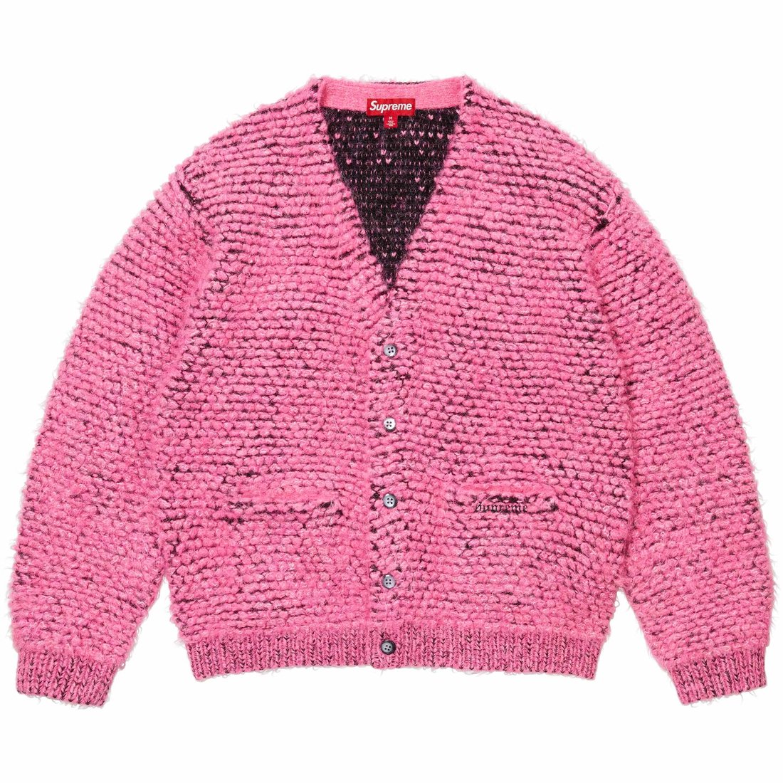 Details on Textured Knotted Cardigan Pink from fall winter
                                                    2024 (Price is $178)