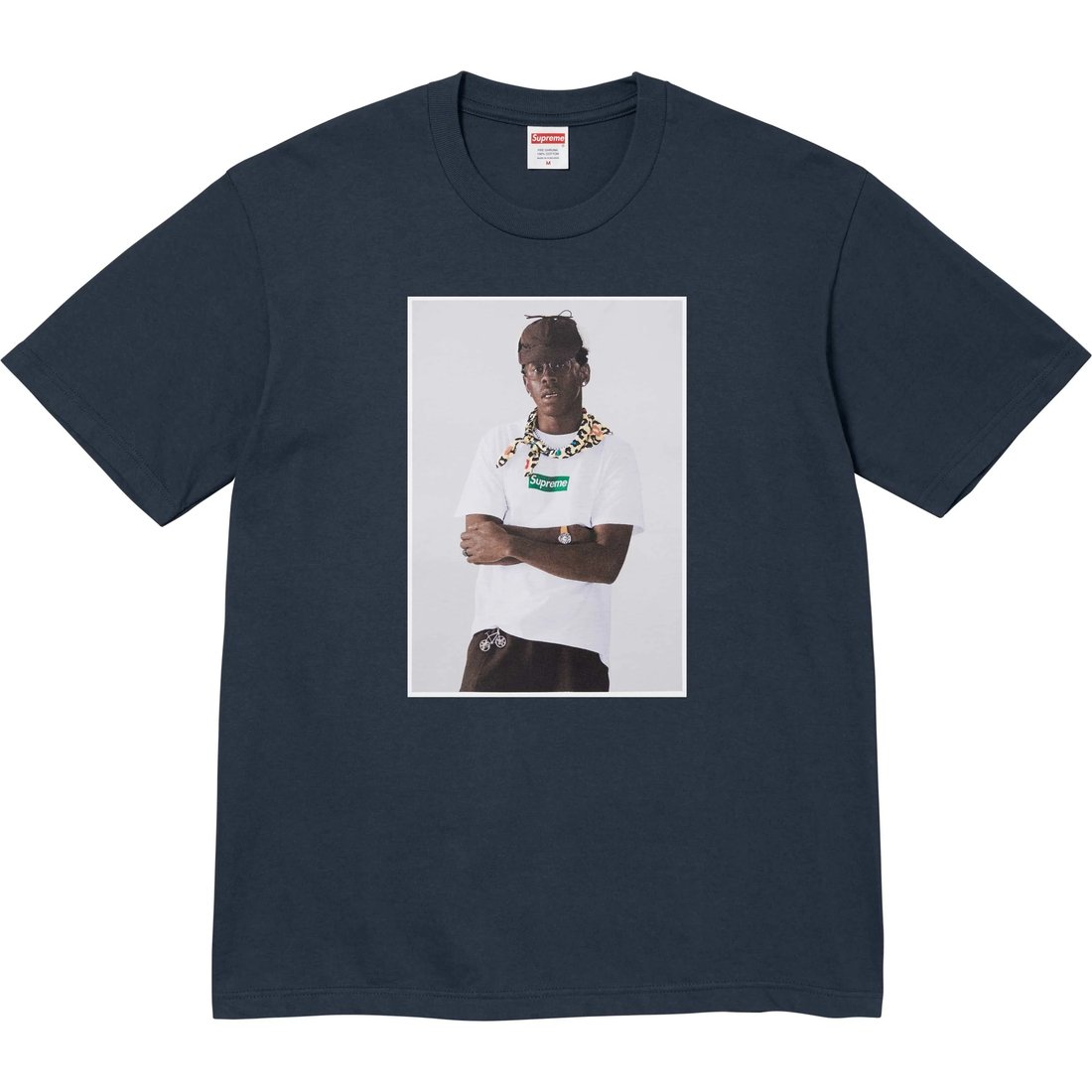 Details on Tyler, The Creator Tee Navy from fall winter
                                                    2024 (Price is $54)