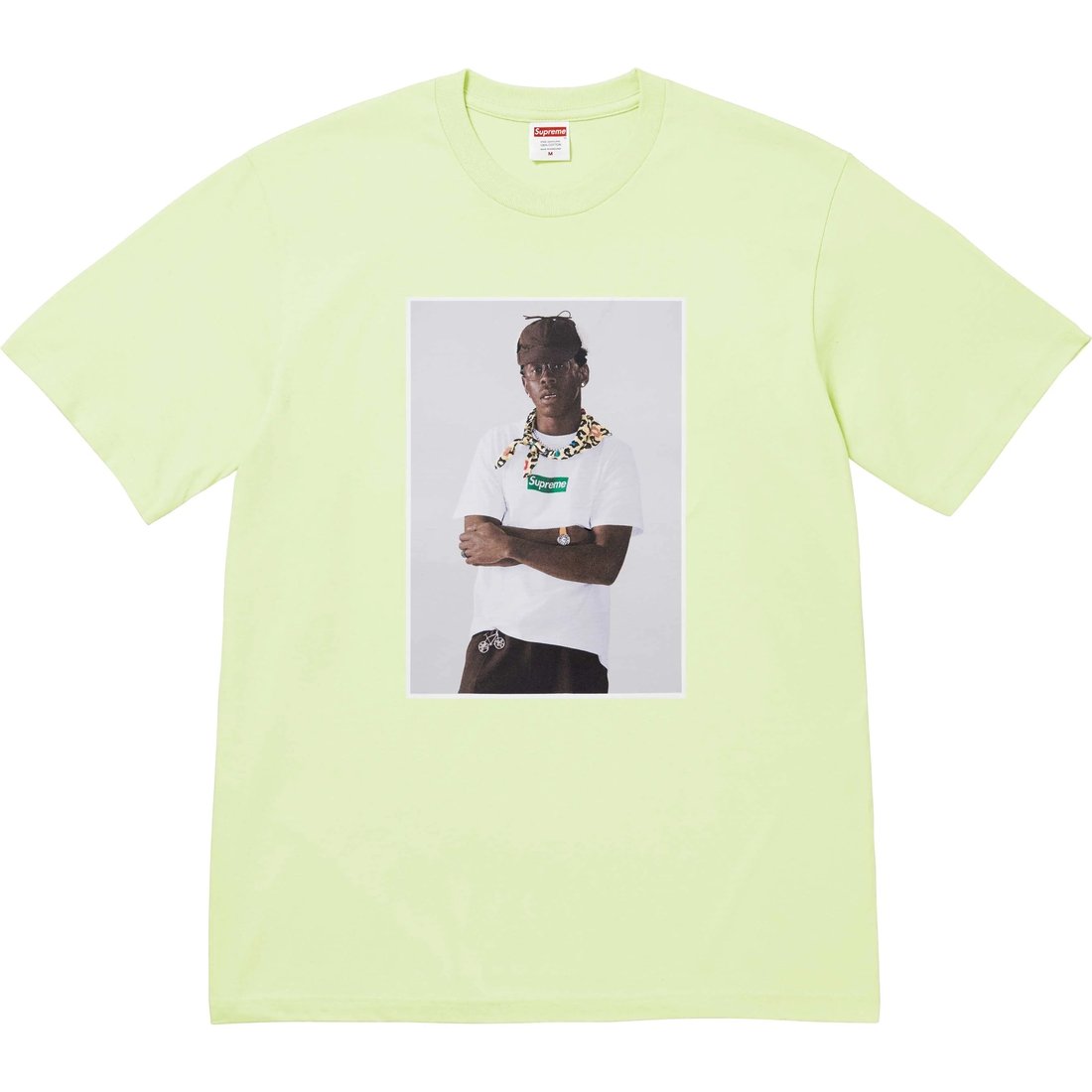 Details on Tyler, The Creator Tee Pale Mint from fall winter
                                                    2024 (Price is $54)