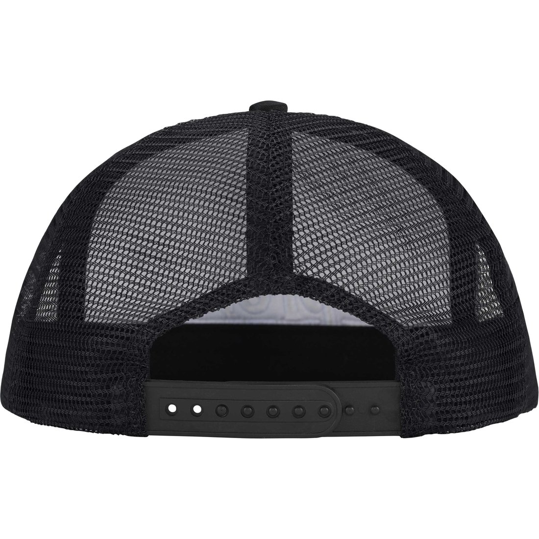 Details on Underline Mesh Back 5-Panel Black from fall winter
                                                    2024 (Price is $48)