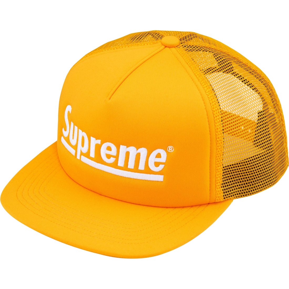 Details on Underline Mesh Back 5-Panel Gold from fall winter
                                                    2024 (Price is $48)