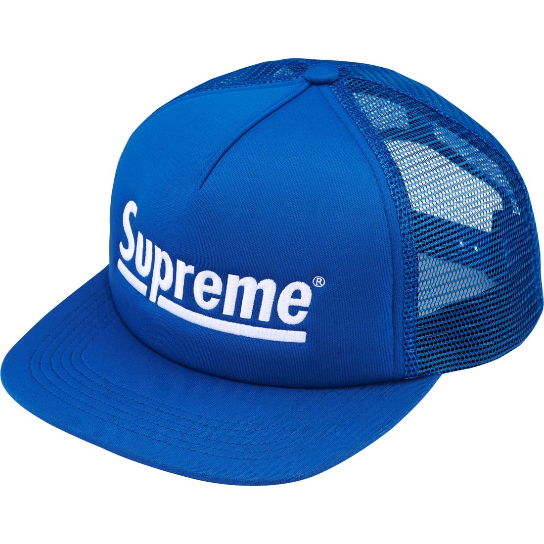 Supreme Underline Mesh Back 5-Panel (FW24) - Light Royal - $48