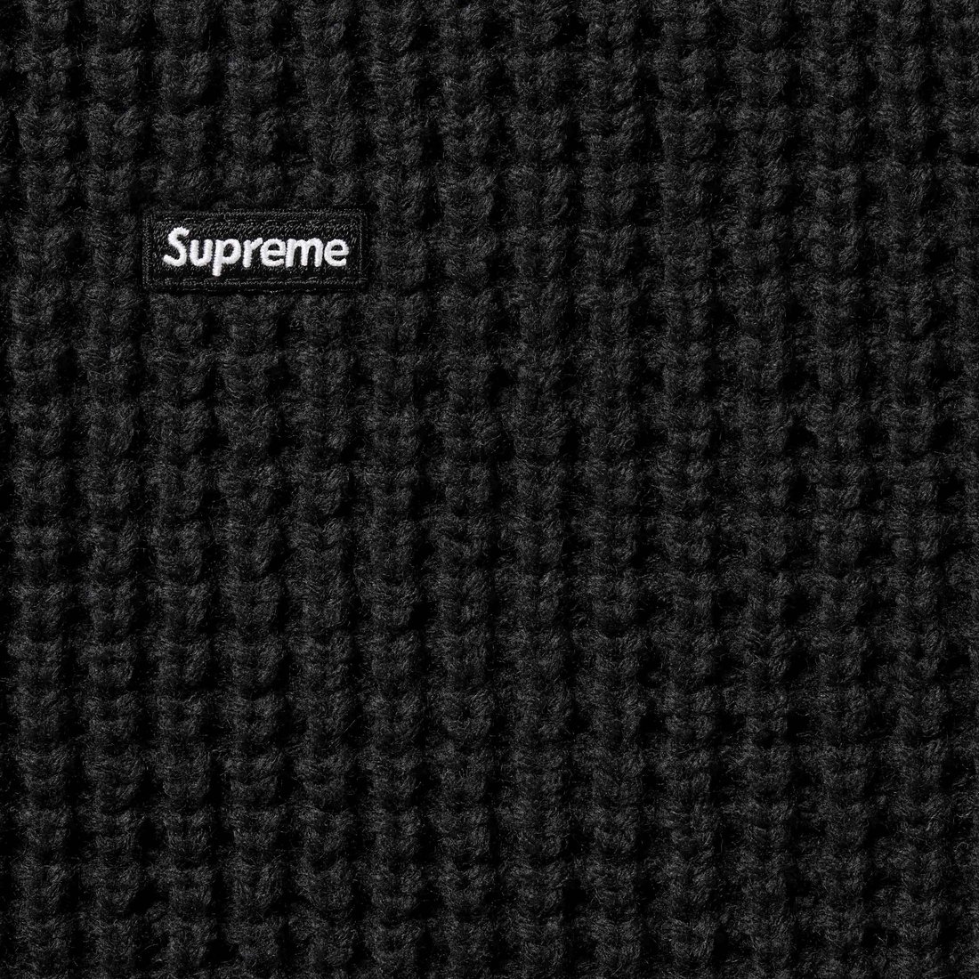 Details on Waffle Small Box Sweater Black from fall winter
                                                    2024 (Price is $148)