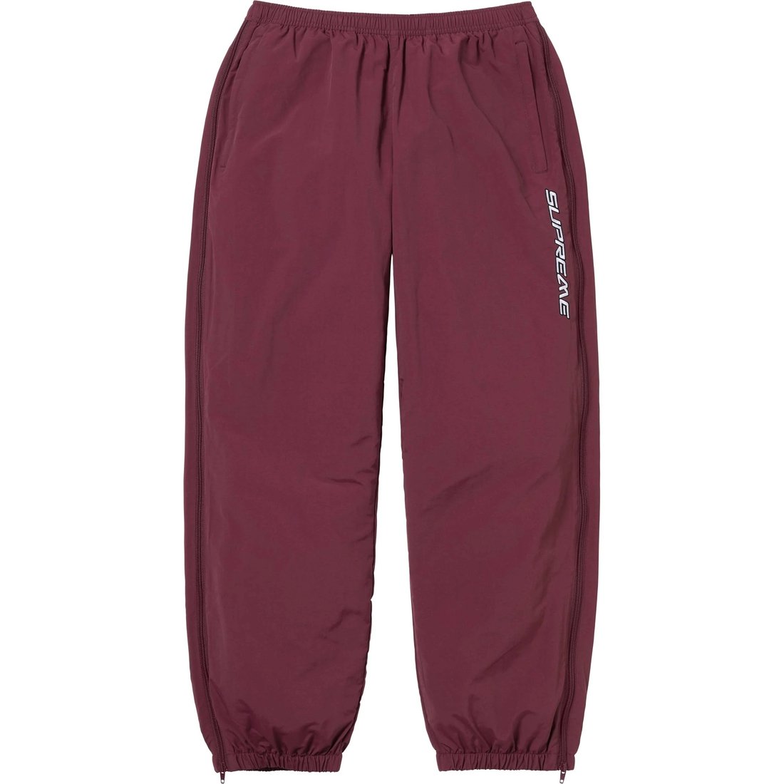 Details on Warm Up Pant Burgundy from fall winter
                                                    2024 (Price is $148)