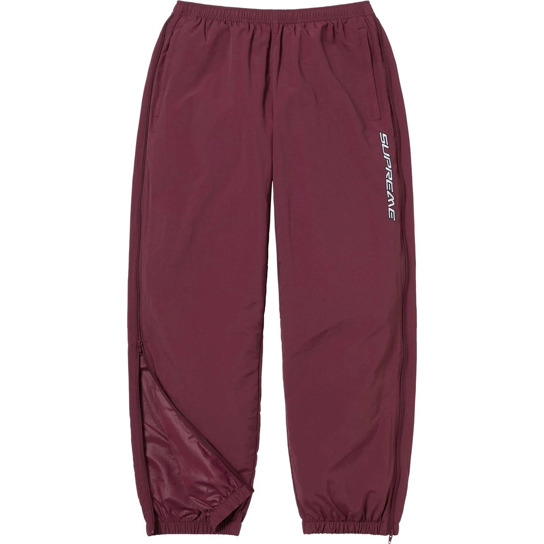 Details on Warm Up Pant Burgundy from fall winter
                                                    2024 (Price is $148)