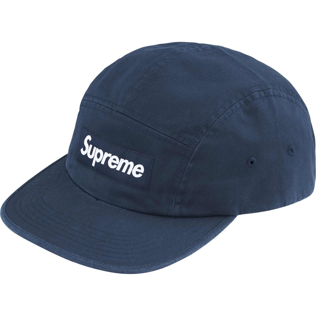 Details on Washed Chino Twill Camp Cap Navy from fall winter
                                                    2024 (Price is $48)