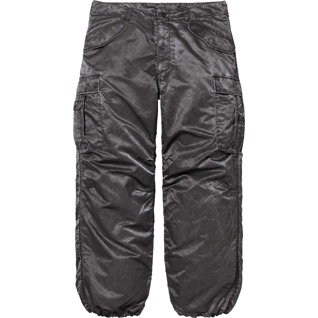 Details on Washed Flight Satin Cargo Pant Black from fall winter
                                                    2024 (Price is $298)