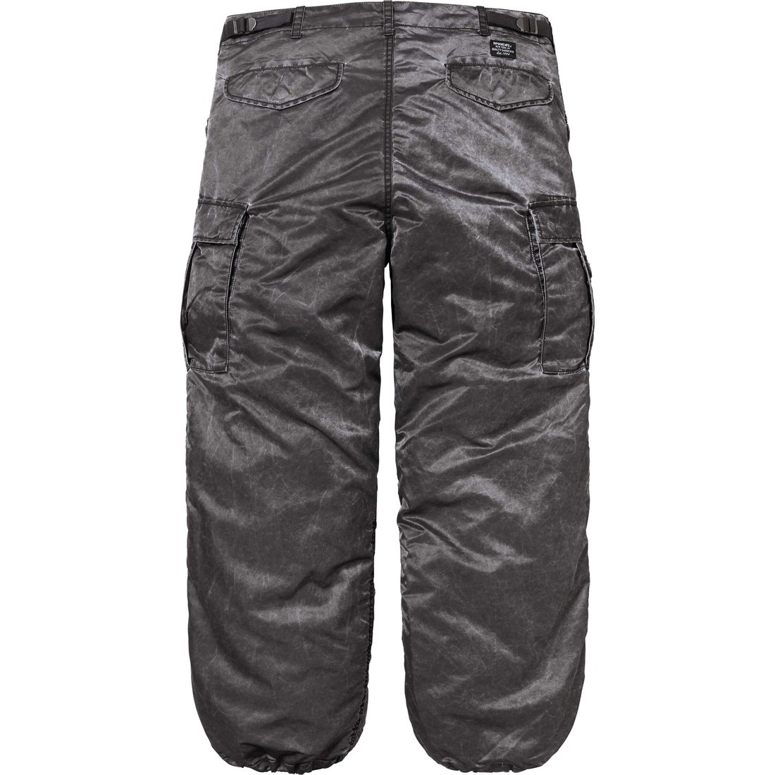 Details on Washed Flight Satin Cargo Pant Black from fall winter
                                                    2024 (Price is $298)