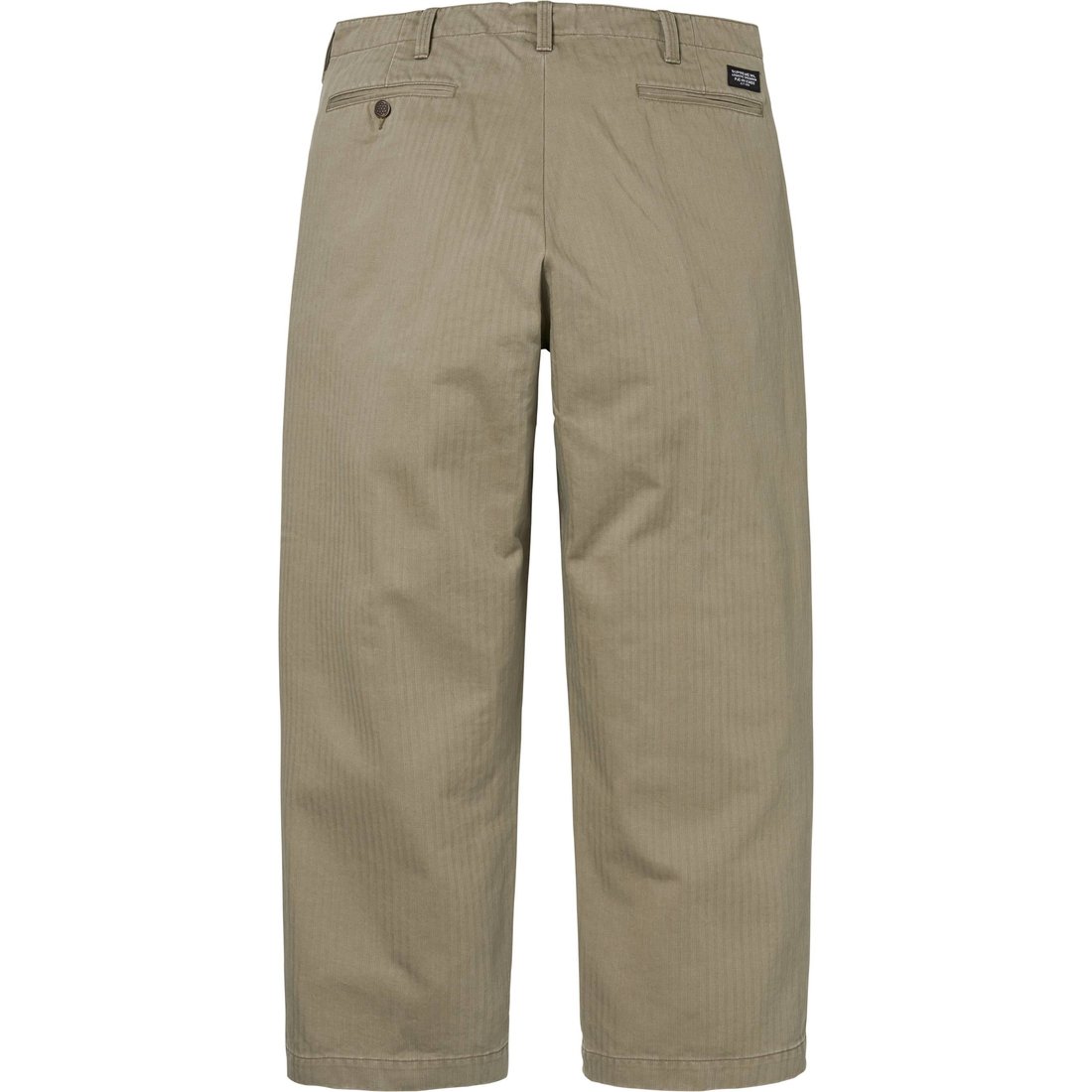 Details on Washed Herringbone Chino Pant Olive from fall winter
                                                    2024 (Price is $158)