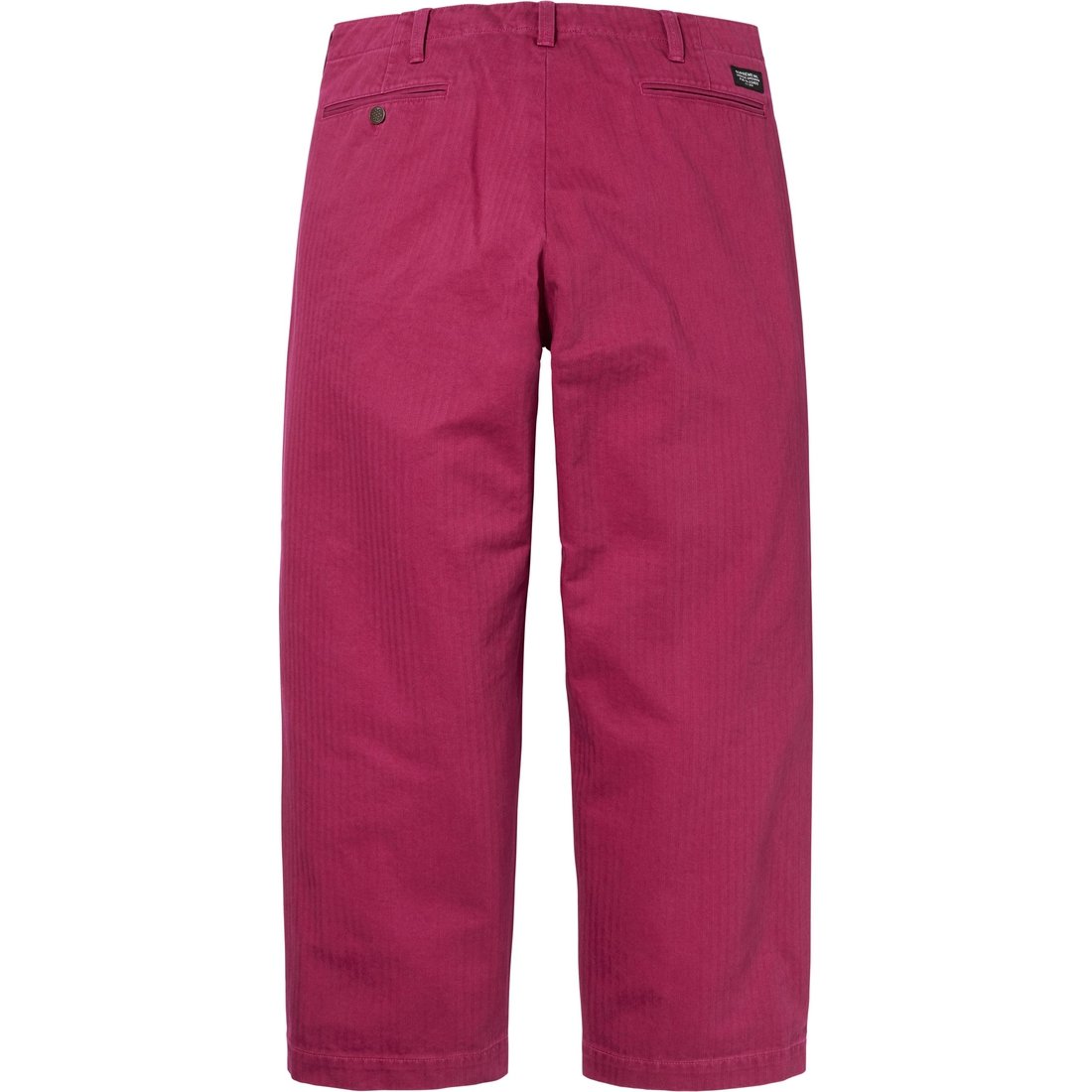 Details on Washed Herringbone Chino Pant Plum from fall winter
                                                    2024 (Price is $158)