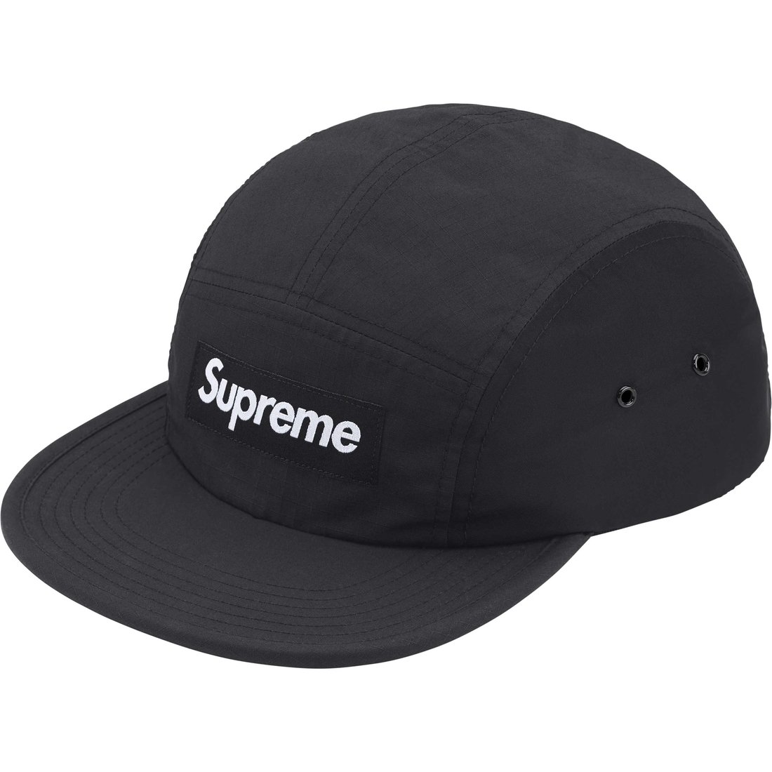 Details on Waxed Ripstop Camp Cap Black from fall winter
                                                    2024 (Price is $48)