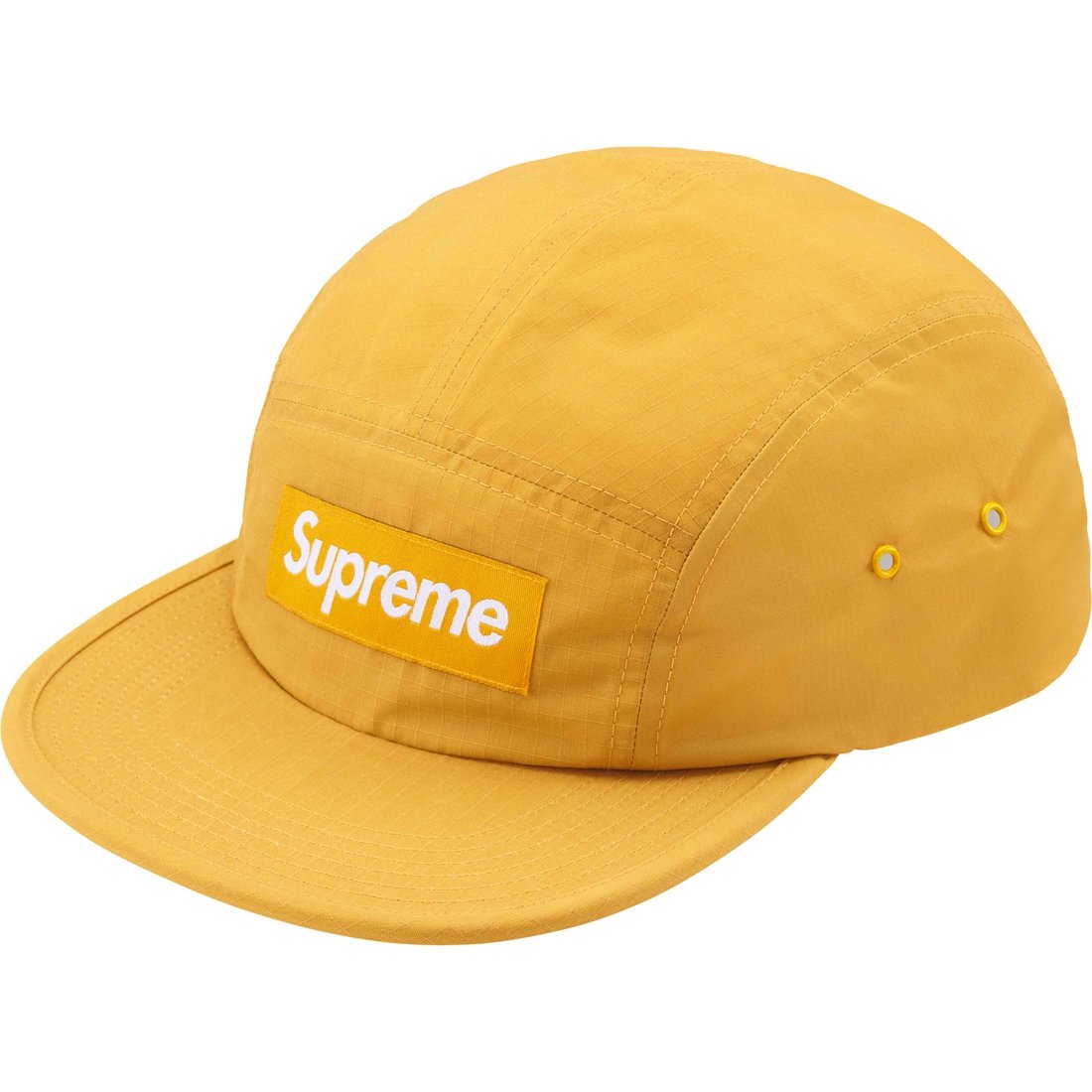 Details on Waxed Ripstop Camp Cap Yellow from fall winter
                                                    2024 (Price is $48)