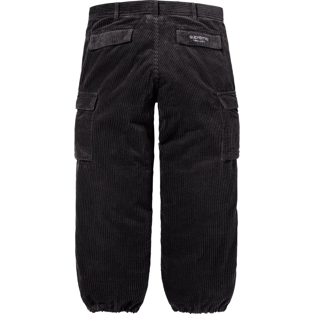 Details on Wide Wale Corduroy Cargo Pant Black from fall winter
                                                    2024 (Price is $198)