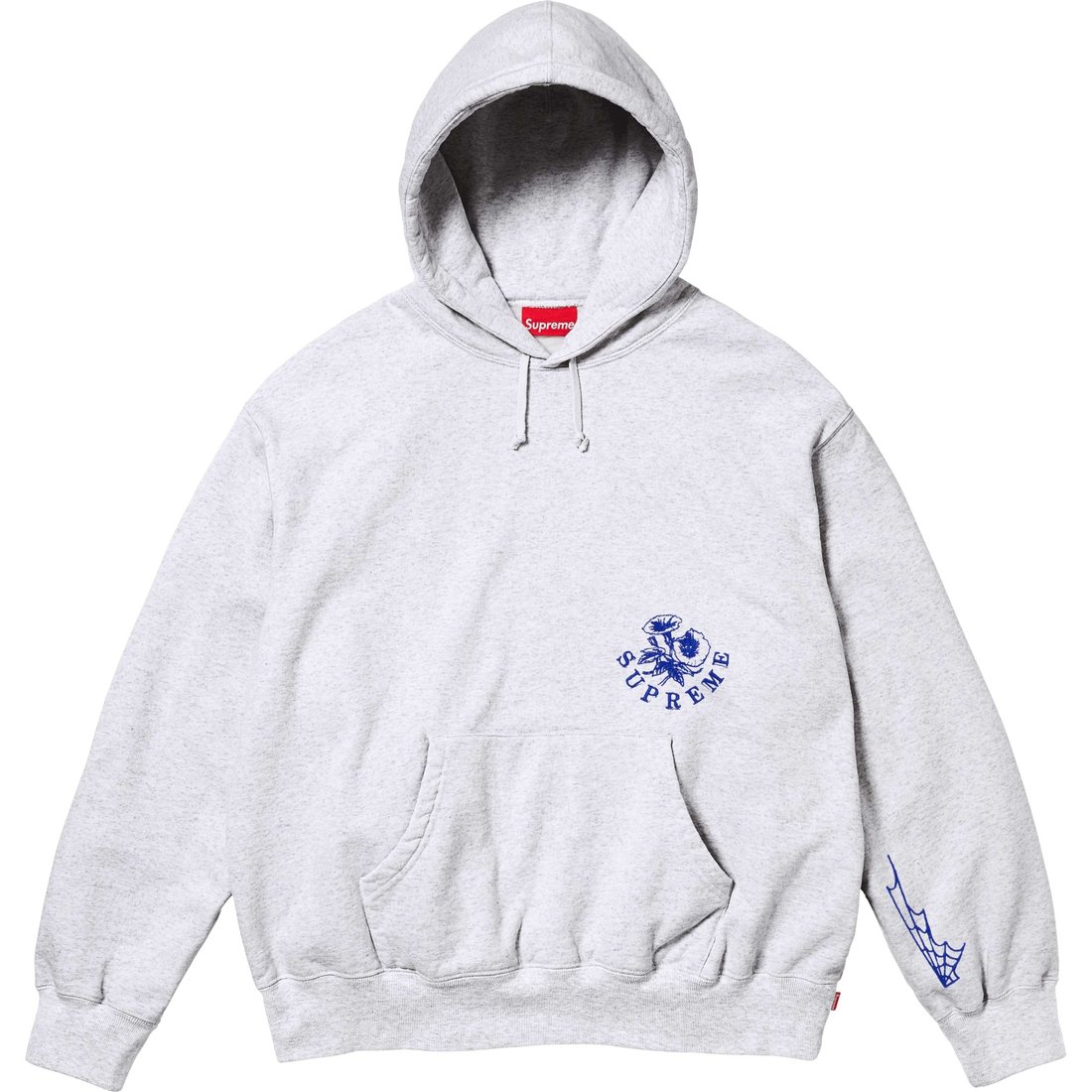 Supreme Wild Embroidered Hooded Sweatshirt (FW24) - Ash Grey - $168