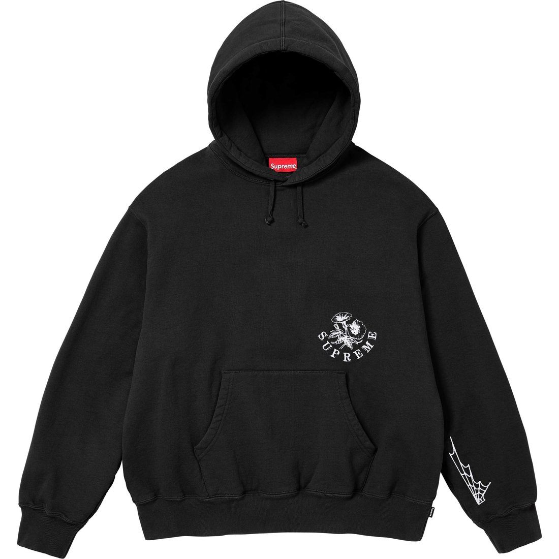 Supreme Wild Embroidered Hooded Sweatshirt (FW24) - Black - $168