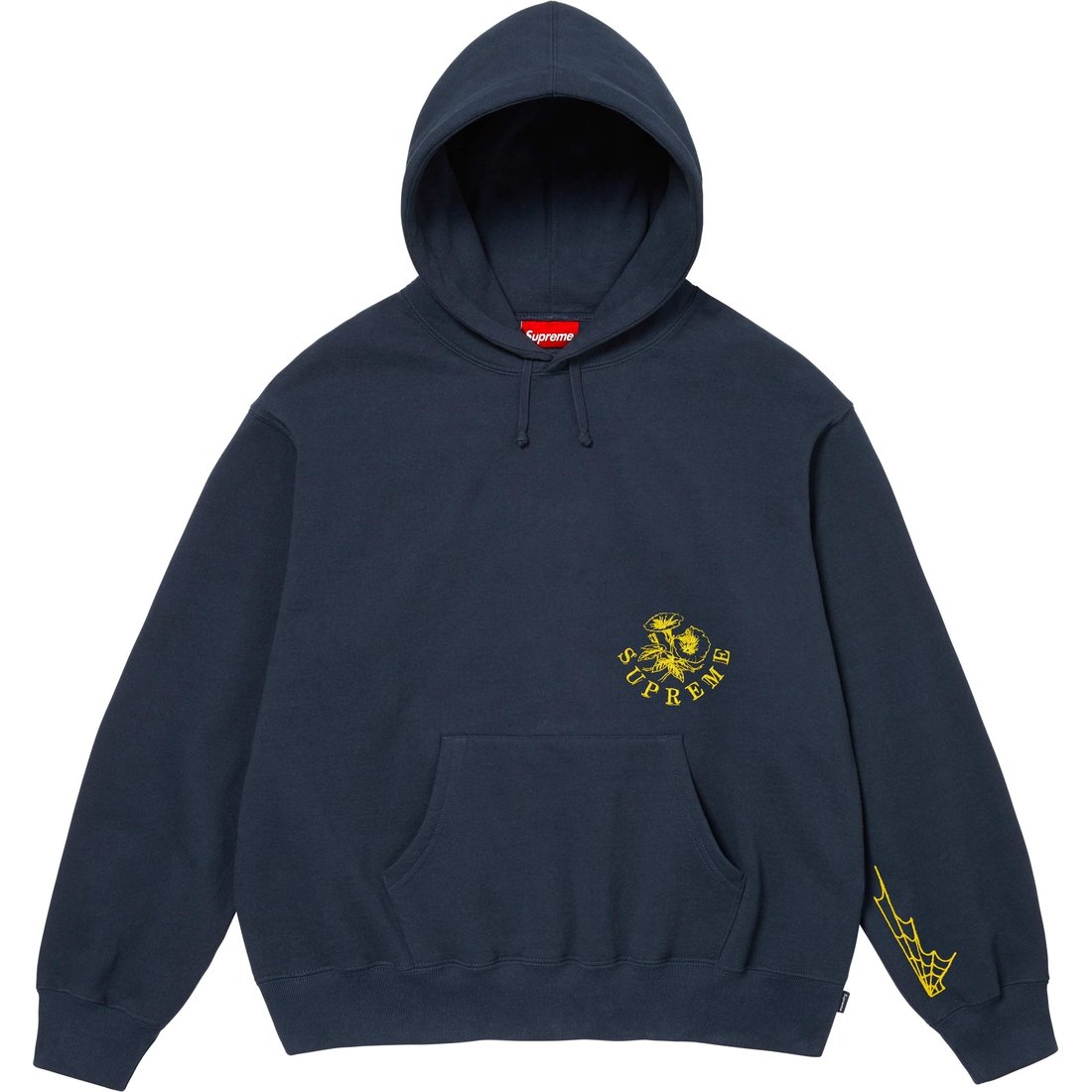 Details on Wild Embroidered Hooded Sweatshirt Navy from fall winter
                                                    2024 (Price is $168)