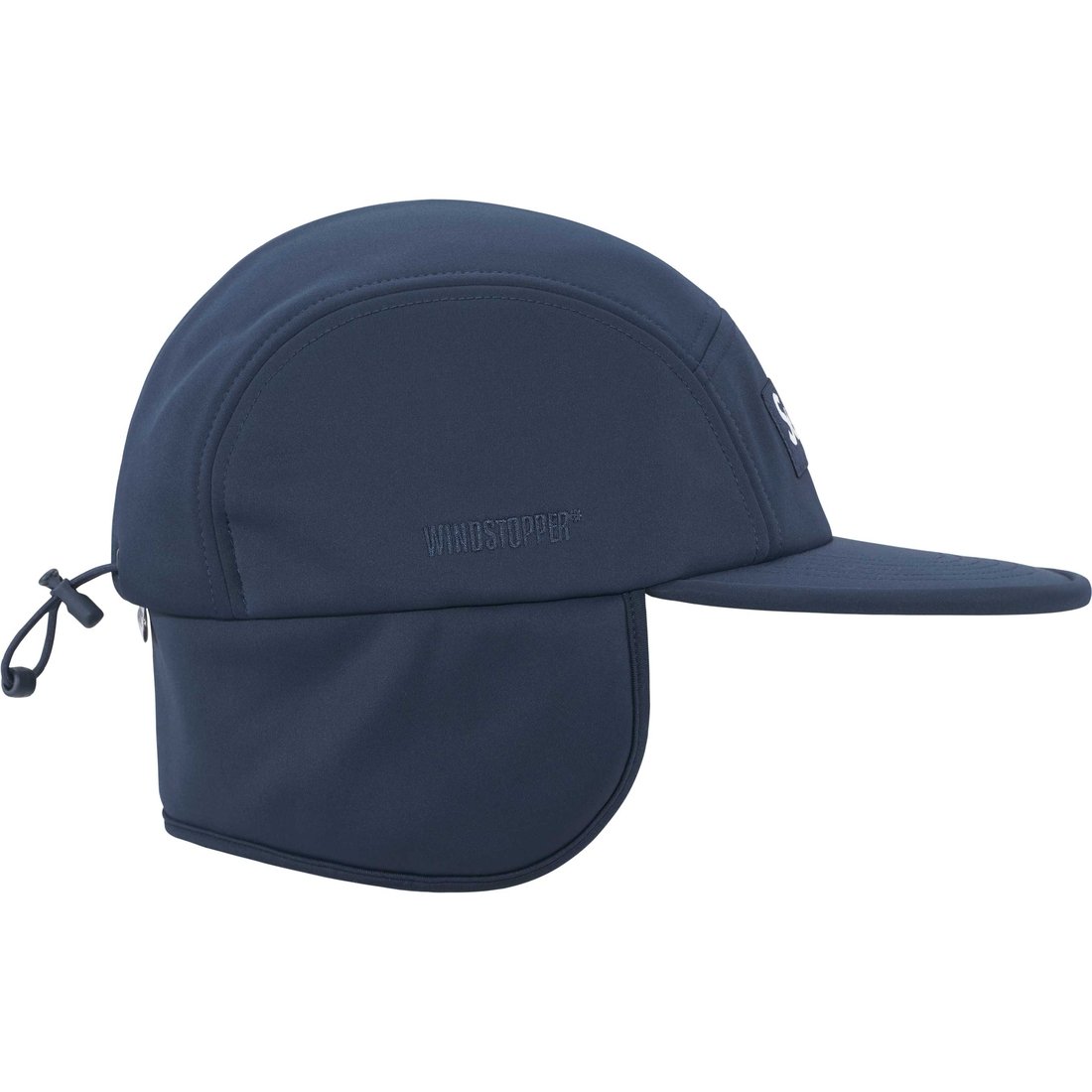 Details on WINDSTOPPER Earflap Camp Cap Navy from fall winter
                                                    2024 (Price is $60)